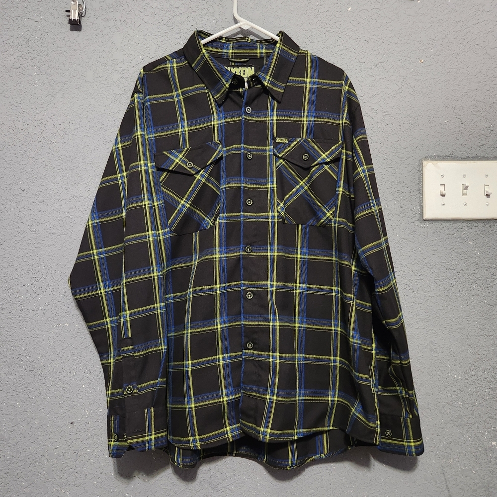 Dixxon Flannel Co Mens INFECTIOUS GROOVES Button Up Shirt Size 2XLarge Tall EUC
